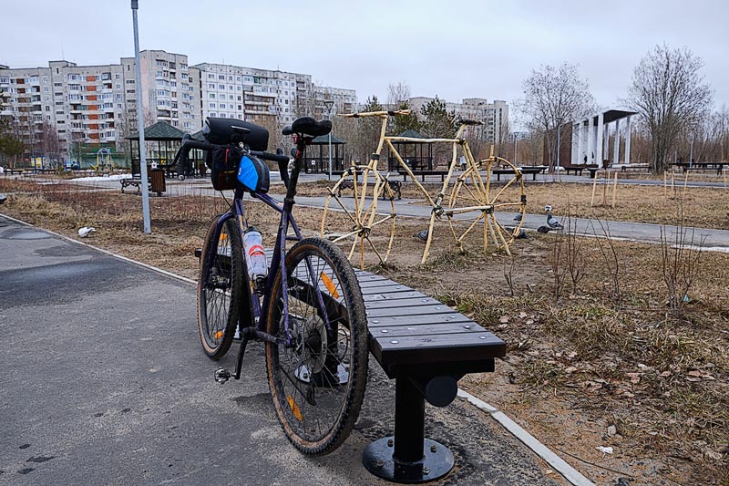 Велосипед в Приморском парке